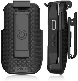 img 3 attached to Kyocera DuraXV Extreme/DuraXE Epic Belt Holster - BELTRON Heavy 📱 Duty Rotating Clip Holder for AT&amp;T/FirstNet E4830, Verizon E4810 Flip Phone