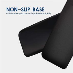 img 1 attached to 🖥️ Non-Slip Silicone Keyboard Wrist Rest Pad – Durable & Comfortable for Easy Typing & Pain Relief, Breathable Material for Office & Home Use, Strong Grip, Black, 15.7x2.5 inches