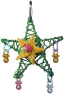 🎄 small x-mas star bird toy by super bird creations- 4-1/2 by 3-inch logo