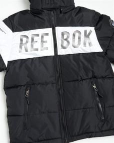 img 1 attached to 🧥 Reebok Boys Winter Jacket - Bubble Puffer Parka with Detachable Fleece-Lined Hood