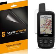 📱 (упаковка из 6 шт.) защитное стекло supershieldz для garmin gpsmap 66i 66s 66st 66sr - матовое, противопромасленное и противоотпечатковое покрытие логотип