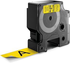 img 3 attached to 🏷️ DYMO Standard D1 Labeling Tape 53718: Black print on Yellow, 1" W X 23' L