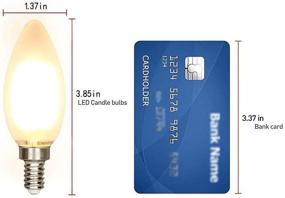img 1 attached to 🕯️ Enhanced Ambiance: CarryBC Dimmable Candelabra Equivalent Frosted - Elevate Your Lighting Experience