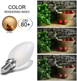 img 3 attached to 🕯️ Enhanced Ambiance: CarryBC Dimmable Candelabra Equivalent Frosted - Elevate Your Lighting Experience