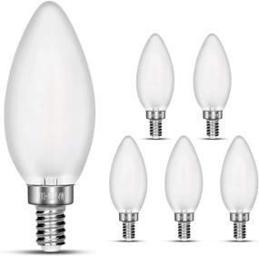 img 4 attached to 🕯️ Enhanced Ambiance: CarryBC Dimmable Candelabra Equivalent Frosted - Elevate Your Lighting Experience