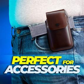 img 1 attached to 👖 Elastic Belt for Men - BeltBro Titan Buckle: Enhancing Your Belt Accessories Game