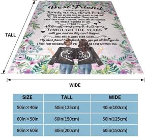 img 2 attached to 🎁 Hcoviv to My Best Friend Blanket: Ultra-Soft Micro Fleece Throw - Perfect Friendship Gifts for Women, Teen Girls, Besties, Sister - Birthday Gift Blankets 60" x 50