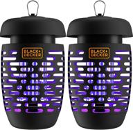 🪰 black + decker bug zapper electric lantern: insect tray, cleaning brush, waterproof design – indoor & outdoor flies, gnats & mosquitoes (2 pack) – covers up to 625 square feet logo