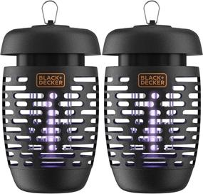 img 3 attached to 🪰 BLACK + DECKER Bug Zapper Electric Lantern: Insect Tray, Cleaning Brush, Waterproof Design – Indoor & Outdoor Flies, Gnats & Mosquitoes (2 Pack) – Covers up to 625 Square Feet