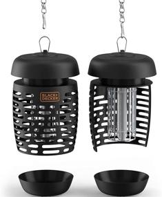 img 2 attached to 🪰 BLACK + DECKER Bug Zapper Electric Lantern: Insect Tray, Cleaning Brush, Waterproof Design – Indoor & Outdoor Flies, Gnats & Mosquitoes (2 Pack) – Covers up to 625 Square Feet