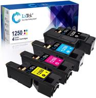 🖨️ lxtek compatible toner cartridge for dell 1250 series printers - black cyan magenta yellow - 4 pack logo