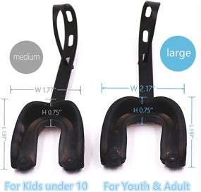 img 3 attached to 🏈 Bianan 2 Pack Custom Fit Mouth Guard Football with Removable Strip - Food Grade EVA Mouthpiece for Kids, Ideal for Football, Hockey, Basketball, Rugby, and More (Medium Size)