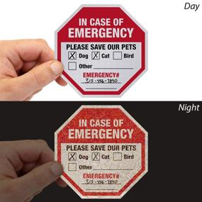 img 2 attached to Emergency Please Reflective Adhesive SmartSign