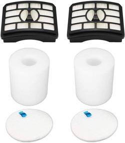 img 2 attached to 💨 ECOMAID HEPA & Foam Filter Kit for Shark Rotator Pro Lift-Away NV500 - Compatible with Part # XHF500 & XFF500