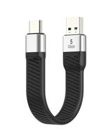 кабель quick charge usb c к usb a, lamtoon 3a usb 3.1 gen 1, тип c, короткий кабель с уникальным плоским дизайном fpc, совместим с samsung galaxy s10+ s9 s8 plus, note 9 8, lg g5 g6 g7 v35, google pixel, moto z2 z3, power bank. логотип