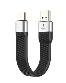 img 4 attached to Кабель Quick Charge USB C к USB A, LamToon 3A USB 3.1 Gen 1, тип C, короткий кабель с уникальным плоским дизайном FPC, совместим с Samsung Galaxy S10+ S9 S8 Plus, Note 9 8, LG G5 G6 G7 V35, Google Pixel, Moto Z2 Z3, Power Bank.