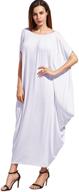 👗 verdusa oversized maxi dress for women with boat neck, batwing sleeves, and caftan harem design logo