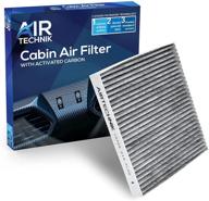 premium airtechnik cf10729 cabin air filter with activated carbon: compatible with chrysler 200, cirrus, sebring, dodge avenger, caliber, journey, jeep compass, patriot logo