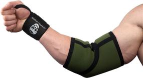 img 3 attached to 🏋️ Powerlifting and Weightlifting Elbow Sleeves (1 Pair) with Wrist Wraps - Enhanced Compression and Support for Bench, Tendonitis - 5mm Neoprene - Designed for Men and Women