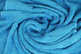img 1 attached to Atelier Cotton 600 GSM Long Staple Turkish Cotton Towels – Deluxe 🛀 Aqua Bath Sheets (35x70) Set of 2 – Fast Drying, Plush, and Durable