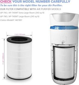 img 2 attached to Upgrade Your Air Purifier: Ulrempart AP-T40FL Replacement HEPA Filter - Improve Indoor Air Quality!