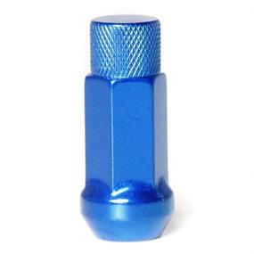 img 3 attached to 🔩 Circuit Performance Forged Steel Extended Hex Lug Nut: 12x1.25 Blue - 20 Piece Set + Tool for Aftermarket Wheels