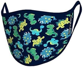 img 1 attached to 🦖 Airband Unisex-Child Kids Face Mask with Dino Print - One Size