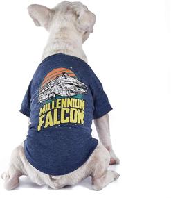 img 2 attached to 🐶 Millennium Falcon Dog Tee, Blue - Star Wars Pet Shirt for All Sizes - Soft, Cute, and Comfortable Dog Clothing and Apparel, Multiple Sizes