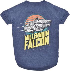 img 4 attached to 🐶 Millennium Falcon Dog Tee, Blue - Star Wars Pet Shirt for All Sizes - Soft, Cute, and Comfortable Dog Clothing and Apparel, Multiple Sizes
