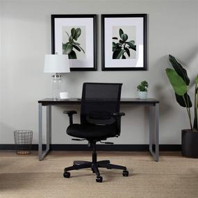 img 1 attached to 🪑 HON Convergence Mesh Back Task Chair with Adjustable Height Arms, Black