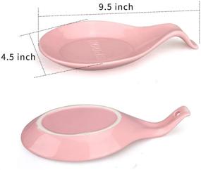 img 1 attached to Ceramic Kitchen Teaspoon Utensil Spatula: A Perfect Blend of Style and Function