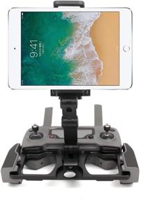 img 2 attached to 📱 Anbee Foldable Aluminum Tablet Stand Cell Phone Bracket Lanyard Support | Crystal Sky Compatible with DJI Mavic 2, Mini 2, Mini SE, Air 2S, Mavic Pro, Spark Drones | Black