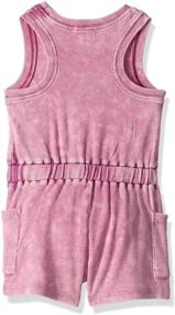 img 3 attached to 💃 Mineral Wash Rib Romper for Girls - A Splendid Choice for a Fashionable Look