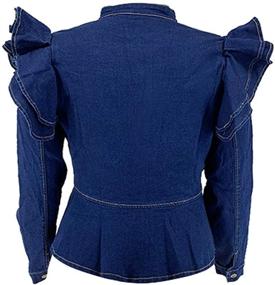 img 1 attached to Shuxiu Women Fashion Denim Jackets Women's Clothing in Coats, Jackets & Vests