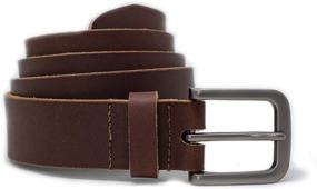 img 1 attached to 👔 Enhance Your Style with Ashford Ridge Full Brown Leather Men's Belts and Accessories