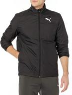 puma active jacket peacoat large men's clothing logo