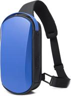 🎒 waterproof bange crossbody backpack - casual daypack with shoulder straps logo