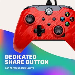 img 1 attached to PDP Wired Game Controller – Xbox Series X/S, Xbox One, 🎮 PC/Laptop Windows 10 – Perfect for FPS Games – Red Camo Camouflage