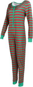 img 3 attached to 🎄 Women's Christmas Jumpsuit Pajama Set for Sleepwear, Clubwear, and Nightwear