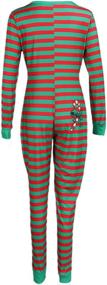 img 2 attached to 🎄 Women's Christmas Jumpsuit Pajama Set for Sleepwear, Clubwear, and Nightwear