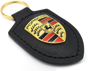 img 3 attached to Black Porsche Crest Keychain