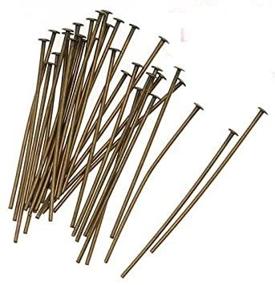 img 1 attached to 200 PCS Bronze Flat Head Pins: Essential Jewelry Making Needles for Earrings, Bracelets, Necklaces, Beads & More!