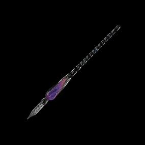 img 3 attached to Molshine Handmade Glass Dip Pen Crystal Glass Pen Calligraphy Signature Pen Business Present (Purple)