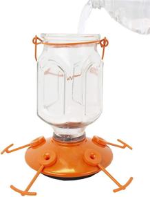 img 1 attached to 🐦 Perky-Pet 9113-2 Top-Fill Glass Oriole Feeder – 22 Oz: Amp Up Your Backyard with this Convenient and Beautiful Bird Feeder!