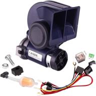 🚗 farbin air horn for truck/car/motorcycle - powerful 12v blue horn kit with relay wire harness for jeeps, boats, and golf carts logo