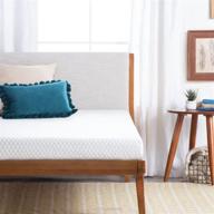🛏️ linenspa gel memory foam mattress - 5 inch firm support, twin, white logo