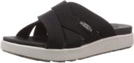 stylish comfort: keen women's elle slide sandal for ultimate summer relaxation logo