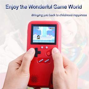 img 2 attached to POKPOW Handheld Game Console Phone Case For IPhone 11 Case With Built In 36 Retro Games Compatible With IPhone 11 Anti-Scratch Shock Absorption Cover (Red)