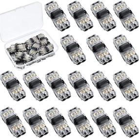 img 4 attached to 🔌 Universal Compact I-Shape Terminals - 15-Pack Low Voltage I Tap Wire Connectors with Toolless Connection - No Wire-Stripping Required - for 18-22 AWG Wiring