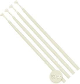 img 2 attached to 🕯️ Hyoola Beeswax Birthday Candles - Pack of 50 - Natural Dripless Decorative Candles with Long Lasting Burn - Elegant Taper Design, Soothing Scent - 6" Tall - Handmade in USA